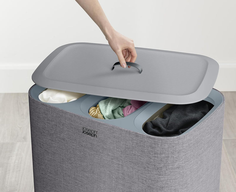 90-Litre Laundry Separation Basket with Lid 2