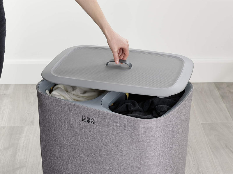 90-Litre Laundry Separation Basket with Lid 2