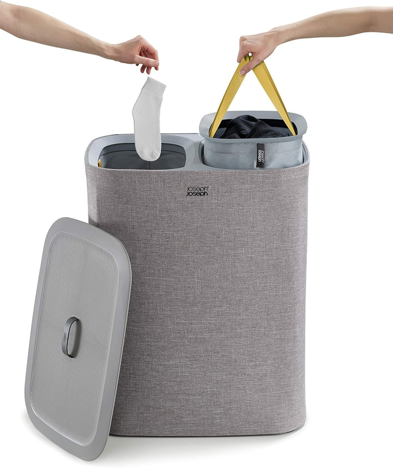 90-Litre Laundry Separation Basket with Lid 2