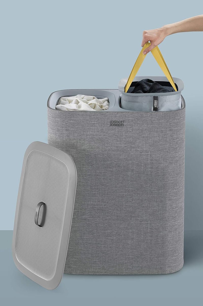 90-Litre Laundry Separation Basket with Lid 2