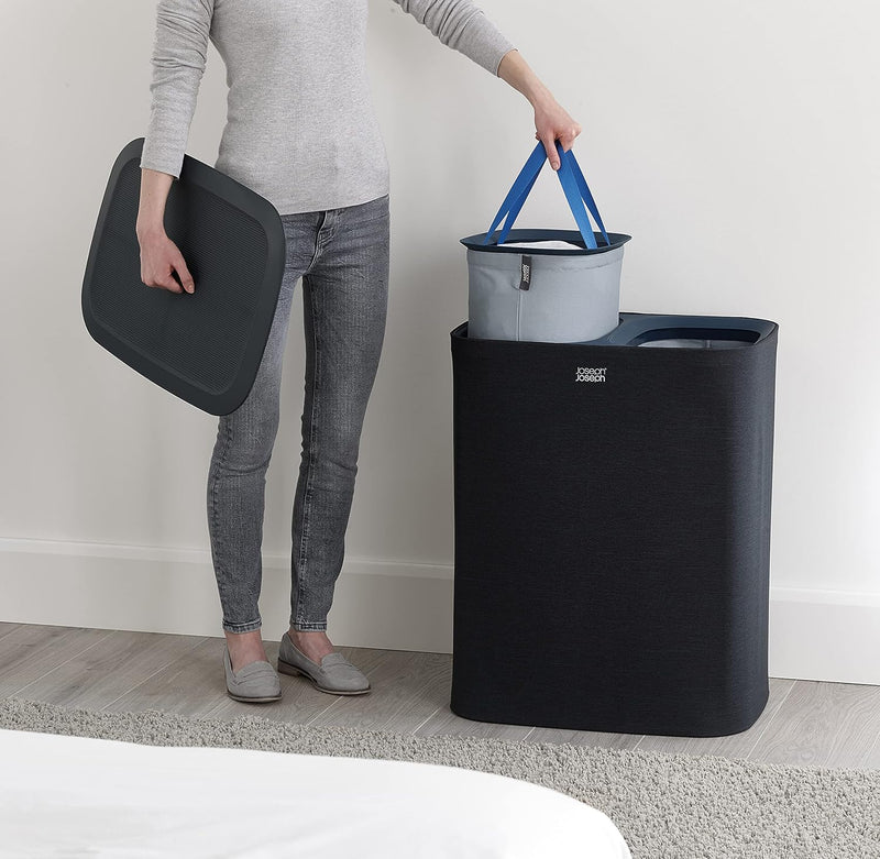 90-Litre Laundry Separation Basket with Lid 2