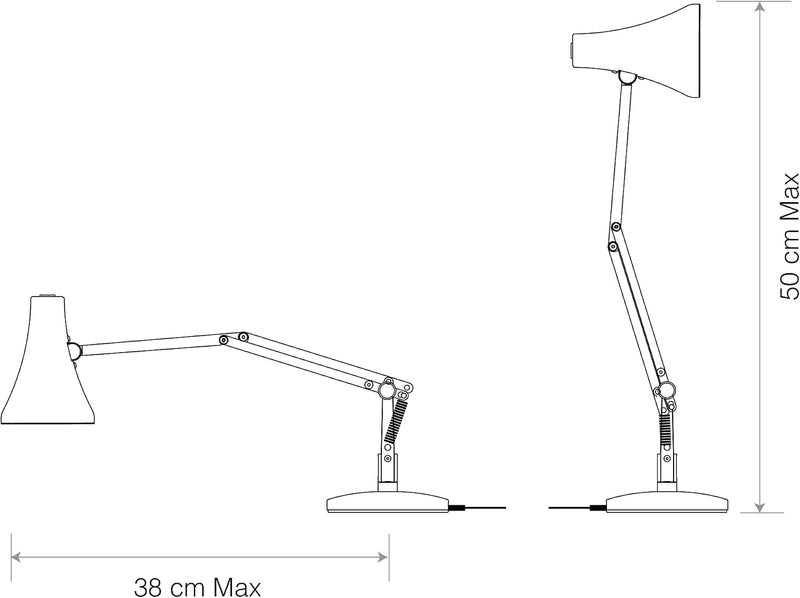 90 Mini Desk Lamp Sunburnt LED Low Energy