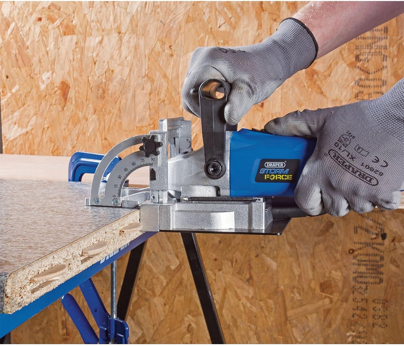 900W Storm Force Biscuit Jointer Router Tool Woodworking