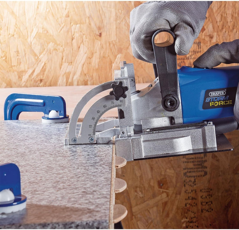 900W Storm Force Biscuit Jointer Router Tool Woodworking