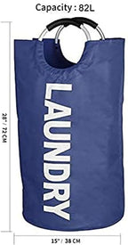 90L Large Laundry Basket Collapsible Hamper Foldable Clothes
