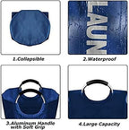 90L Large Laundry Basket Collapsible Hamper Foldable Clothes