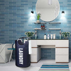 90L Large Laundry Basket Collapsible Hamper Foldable Clothes