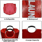 90L Large Laundry Basket Collapsible Hamper Foldable Clothes