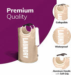 90L Large Laundry Basket Collapsible Hamper Foldable Clothes