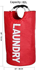 90L Large Laundry Basket Collapsible Hamper Foldable Clothes
