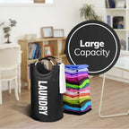 90L Large Laundry Basket Collapsible Hamper Foldable Clothes