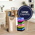 90L Large Laundry Basket Collapsible Hamper Foldable Clothes