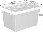 90lx4 Storage Boxes Plastic Box with Lids Organising (4Pack)