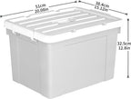 90lx4 Storage Boxes Plastic Box with Lids Organising (4Pack)