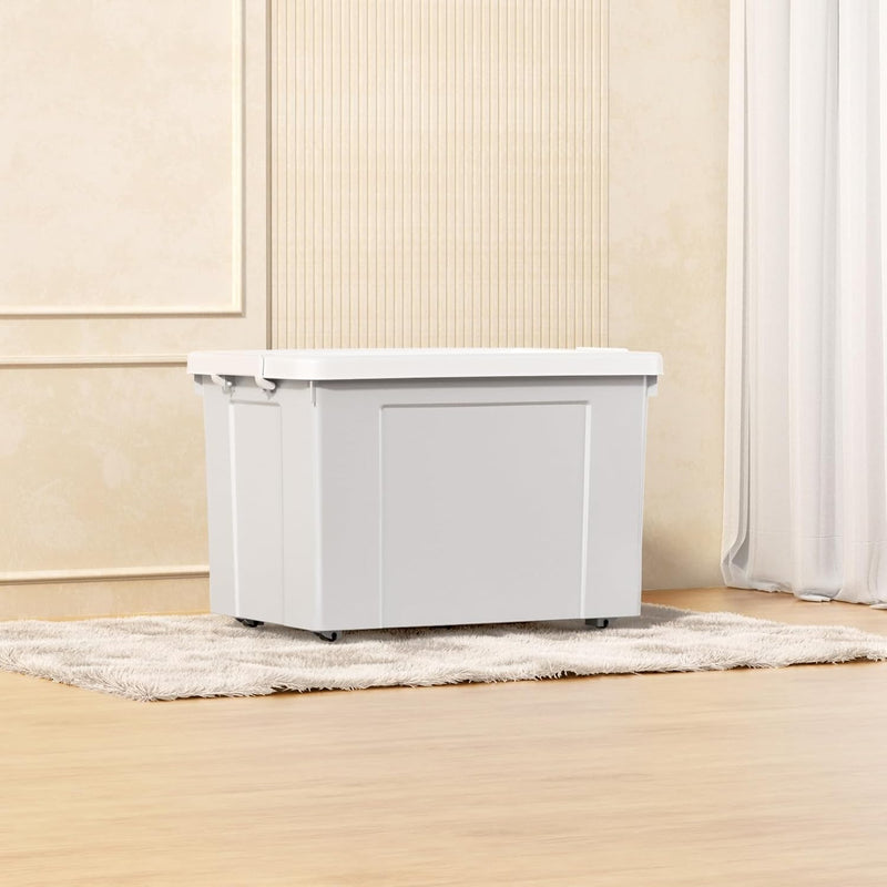 90lx4 Storage Boxes Plastic Box with Lids Organising (4Pack)