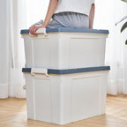 90lx6 Storage Boxes Carry Plastic Box with Lids (6 Pack)