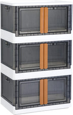 95L Large Plastic Stackable Storage Boxes with Lids