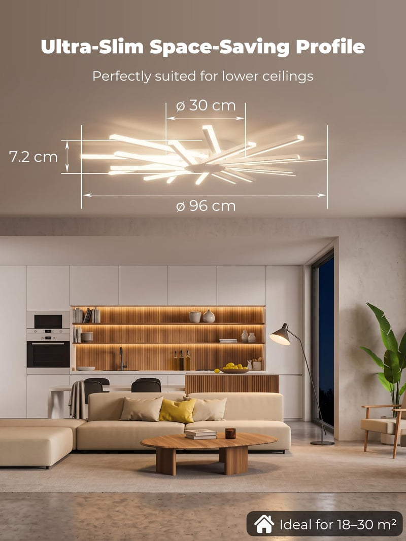 96CM Ceiling Lights Living Room Large Lighting Modern