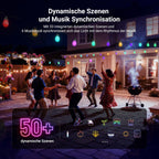 96FT Outdoor String Lights App Control Smart Ai