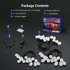 96FT Outdoor String Lights App Control Smart Ai