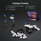 96FT Outdoor String Lights App Control Smart Ai