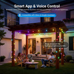 96FT Outdoor String Lights App Control Smart Ai