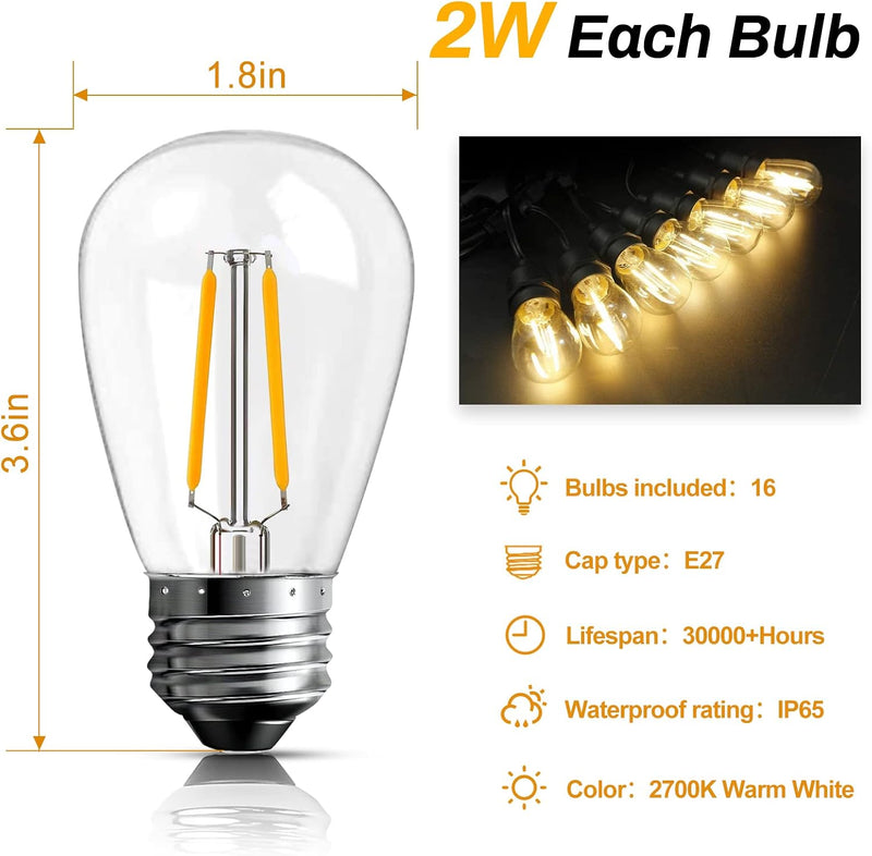 98FT 2W 2700K Warm