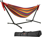 9FT Double Hammock with Stand 550 Lbs Capacity