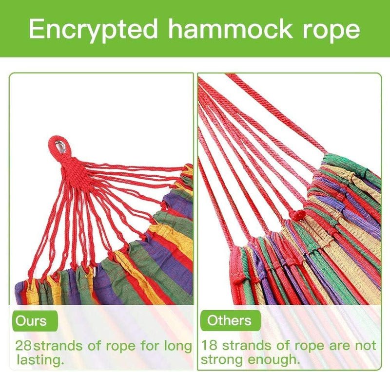 9FT Double Hammock with Detachable Stand 550 Lbs