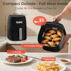 9L Dual Air Fryer with 2 Independent 4.5L