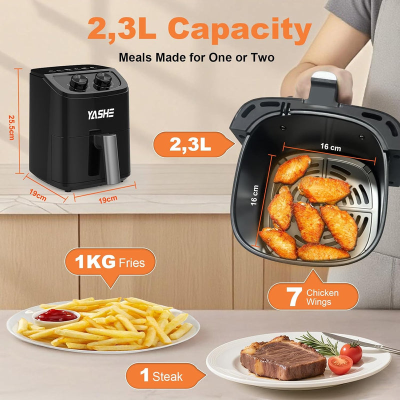 9L Dual Air Fryer with 2 Independent 4.5L