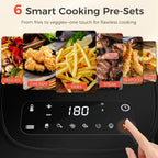 9L Dual Air Fryer with 2 Independent 4.5L
