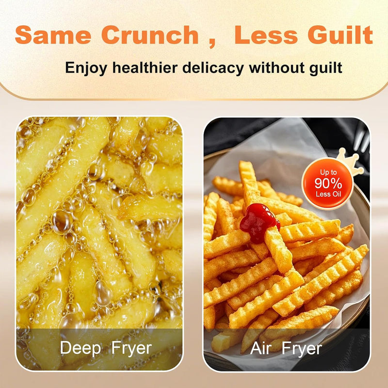9L Dual Air Fryer with 2 Independent 4.5L