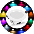 9W Rgbw LED Recessed Ceiling Light Dimmable 700lm