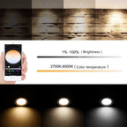 9W Rgbw LED Recessed Ceiling Light Dimmable 700lm