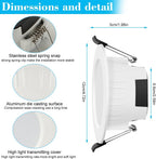 9W Rgbw LED Recessed Ceiling Light Dimmable 700lm