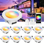 9W Rgbw LED Recessed Ceiling Light Dimmable 700lm