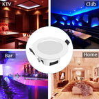 9W Rgbw LED Recessed Ceiling Light Dimmable 700lm