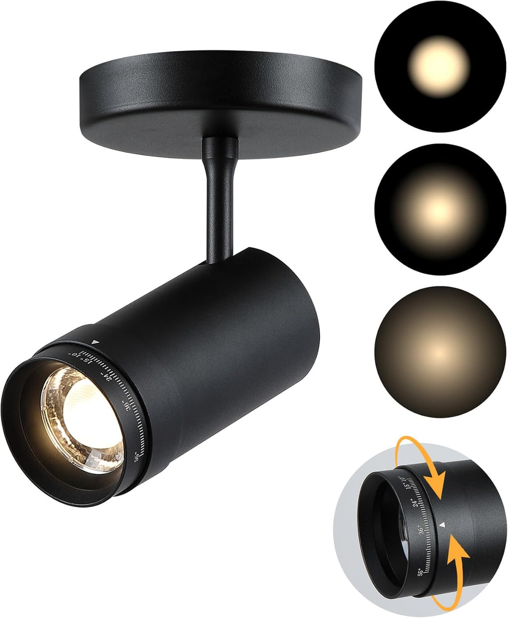 9W Zoomable Ceiling Spotlight LED Dimmable Directional Wall