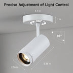 9W Zoomable Ceiling Spotlight LED Dimmable Directional Wall