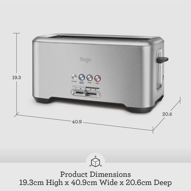 a Bit More' 4 Slice Toaster Wide Slots