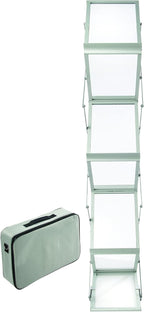 A4 Folding Literature Display Stand 6 Shelf Carry