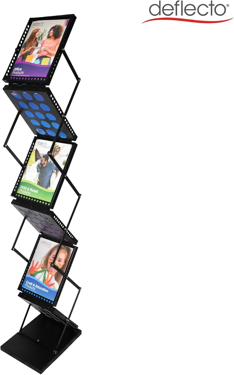 A4 Folding Literature Display Stand 6 Shelf Carry