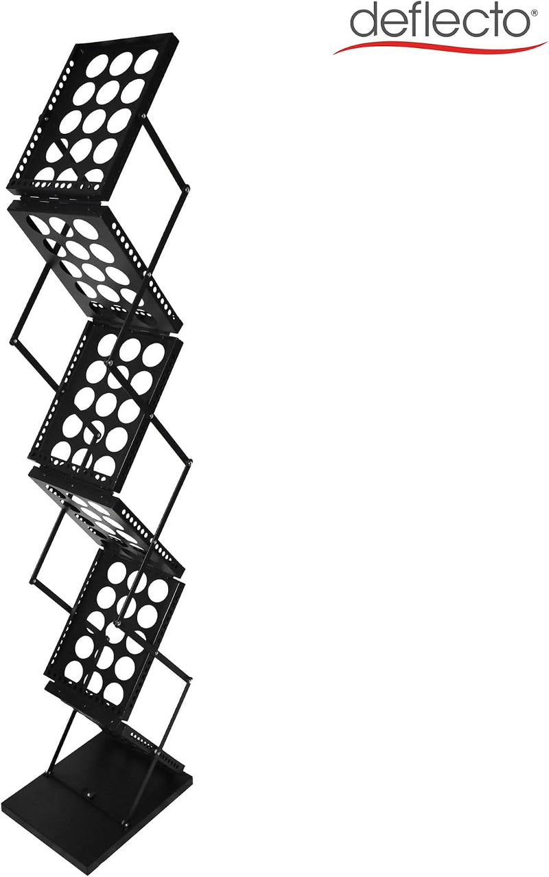 A4 Folding Literature Display Stand 6 Shelf Carry