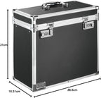 A4 Lockable Personal Mobile Filing Case Chrome