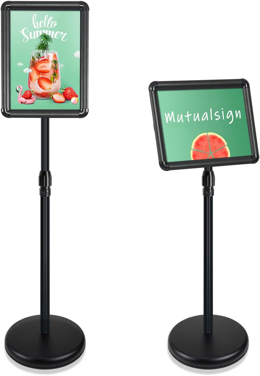 A4 Sign Holder Stand Adjustable Poster Display Aluminum