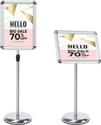 A4 Sign Holder Stand Adjustable Poster Display Aluminum
