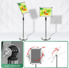 A4 Sign Holder Stand Adjustable Poster Display Aluminum
