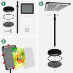 A4 Sign Holder Stand Adjustable Poster Display Aluminum