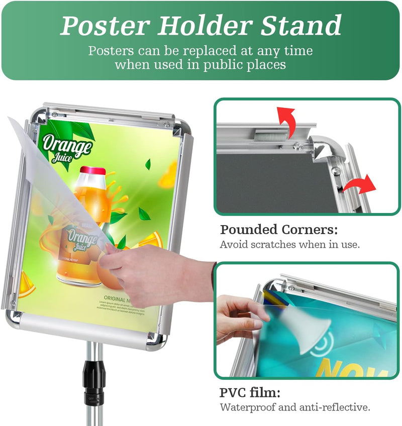 A4 Stand Sign Holder Display Free Standing Signs